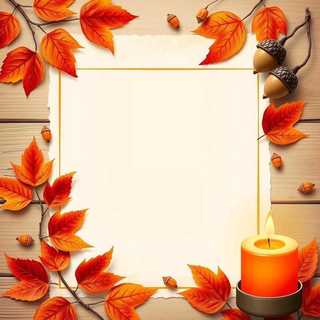 Autumn Amber Leaves